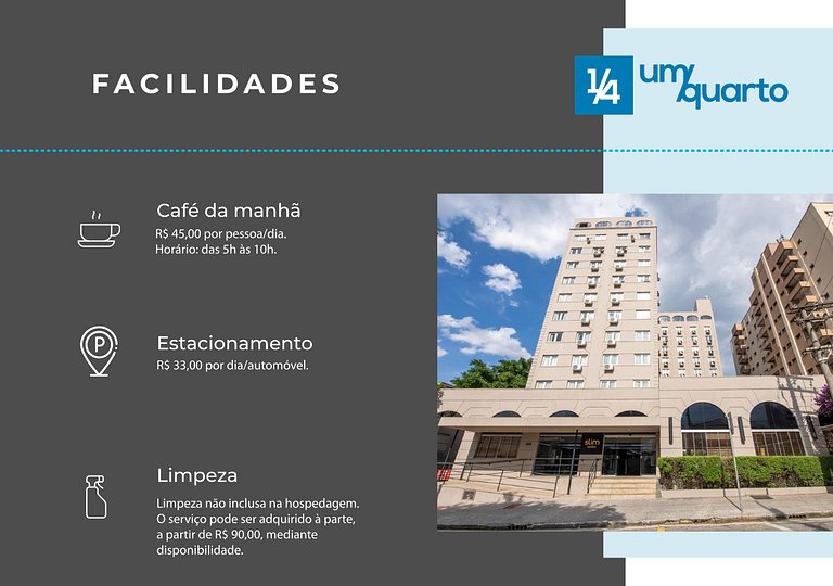 Apto. hotel Slim Congonhas.